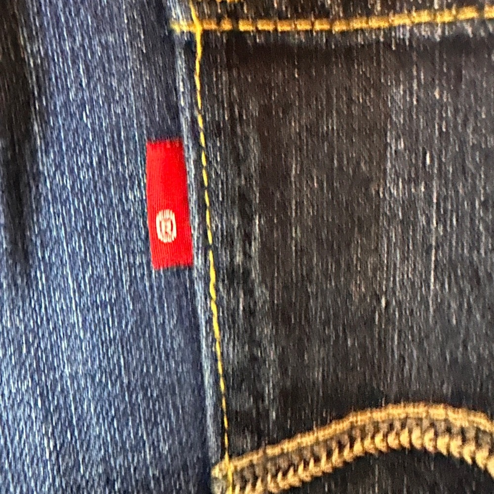 Levis Mid Rise Skinny‎ Jeans Dark Wash Indigo Denim 5-Pocket 14M - Picture 6 of 10
